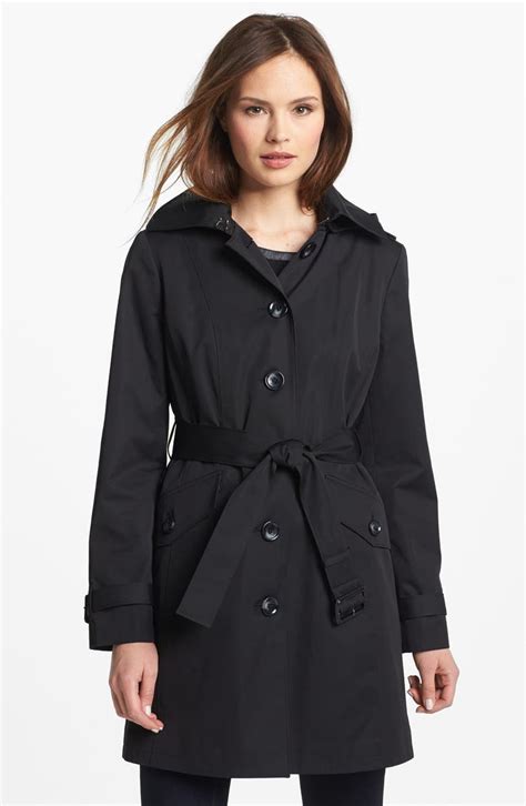 michael kors trench coat with hood|michael kors trench coat women.